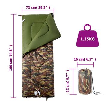 vidaXL Schlafsack Schlafsack für Erwachsene Camping 3 Jahreszeiten (1 tlg)