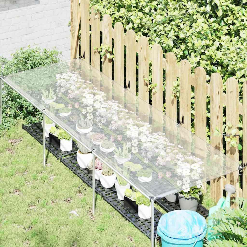Thumbnail - vidaXL Schutzplane Transparente Plane mit Ösen 1x3 m Polyethylen