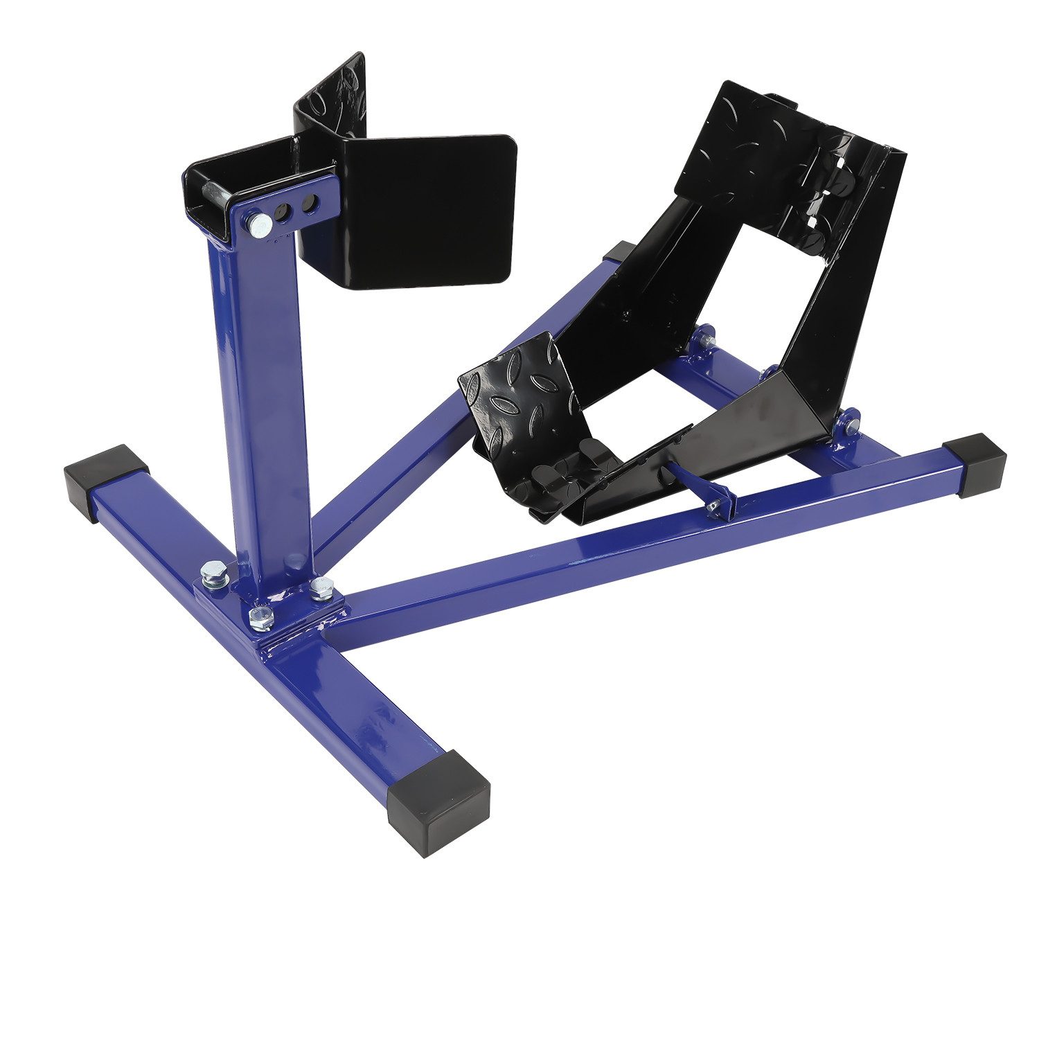 Clanmacy Motorrad-Hauptständer Montageständer Motorrad Aufbocker Motorradheber Vorder Blau Schwarz