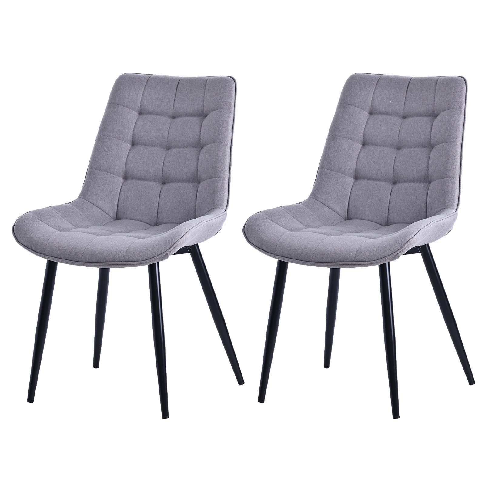 HOMAVO Esszimmerstuhl YZ2 STUHL-SET 2 Stück in Samt oder Webstoff (2Set)