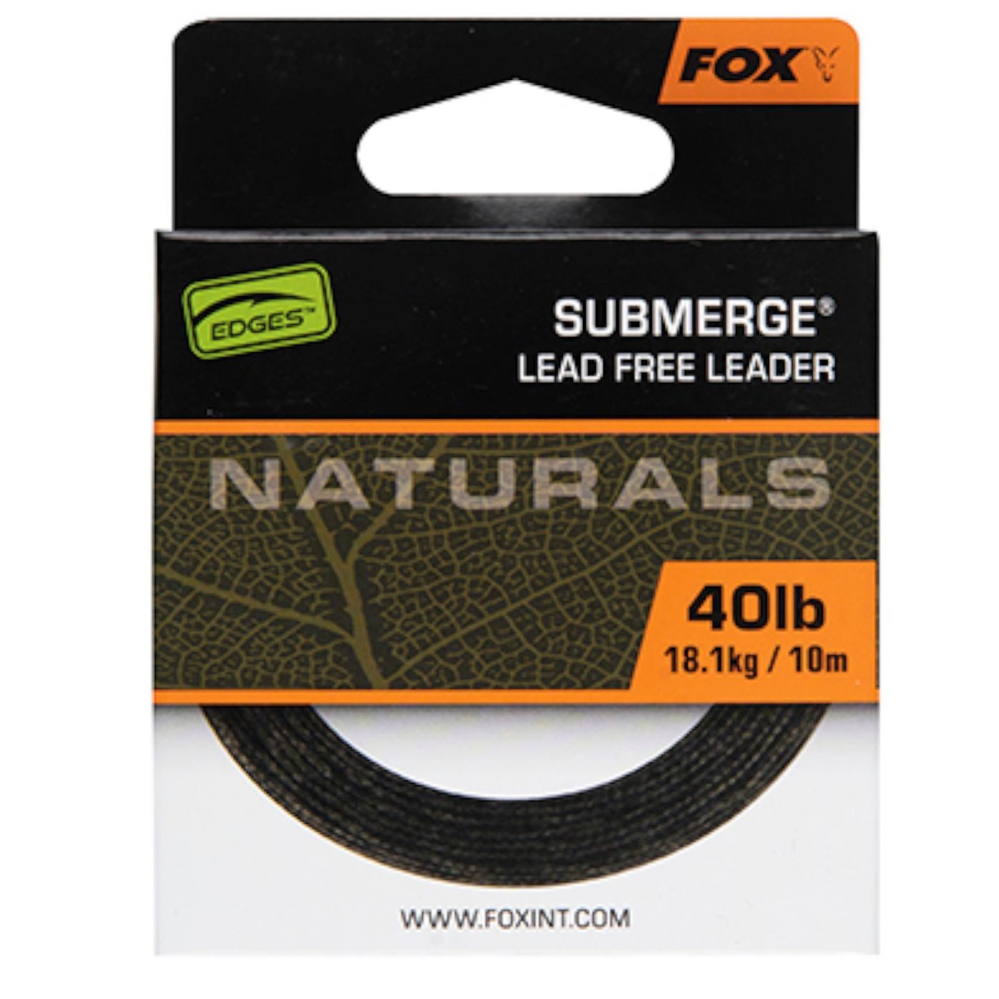 Vorfachschnur Fox Naturals Submerge Leader 40lb 18.1kg - 10m Vorfachschnur