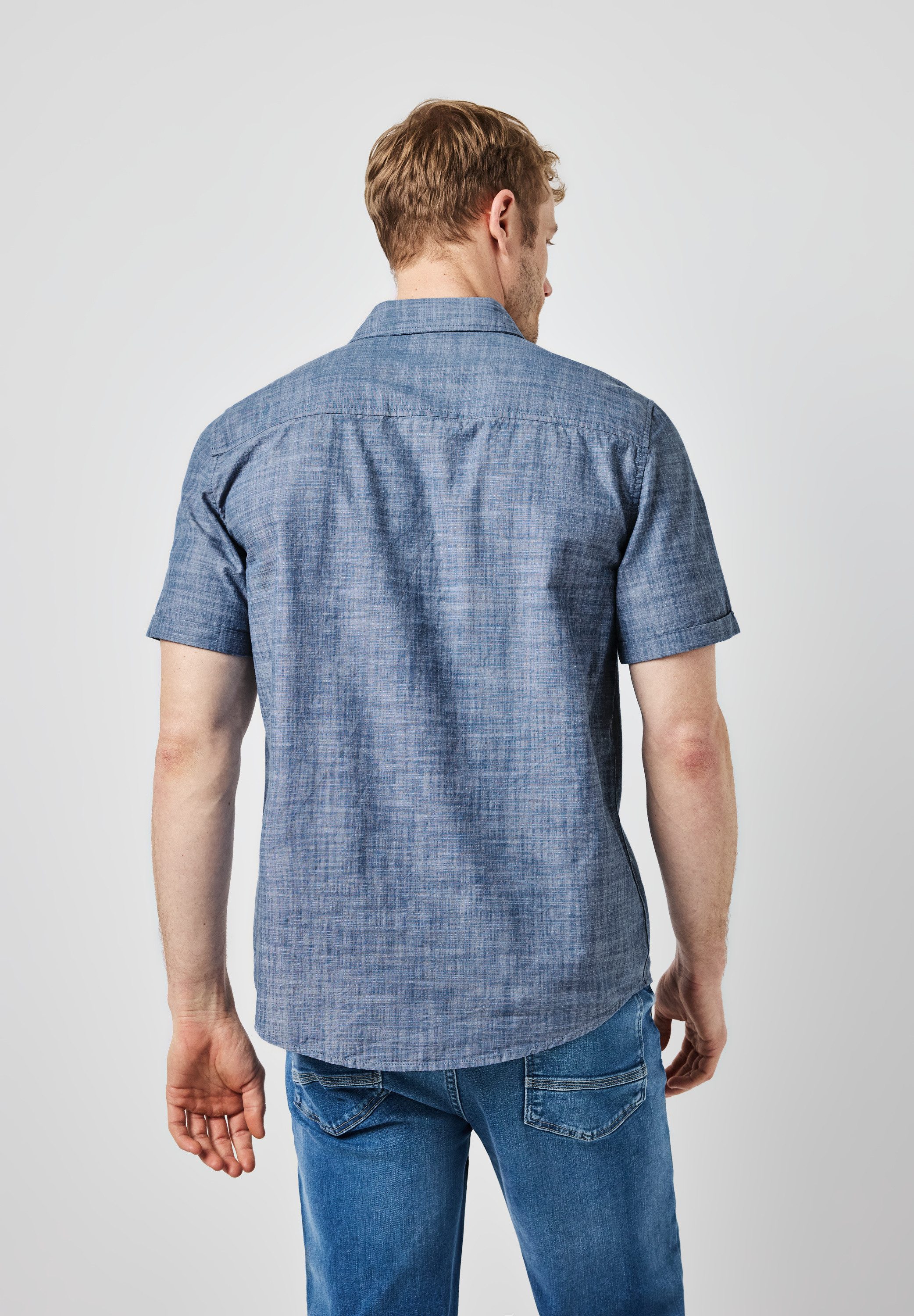 STREET ONE MEN Kurzarmhemd, aus reiner Baumwolle günstig online kaufen