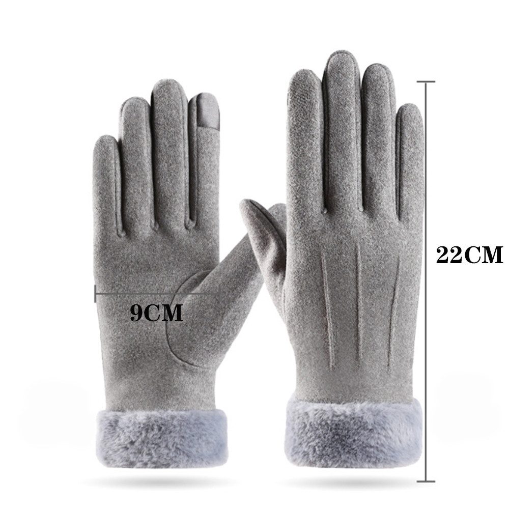 Coonoor Strickhandschuhe Damen Winter Warm Touchscreen Handschuhe mit Fleec günstig online kaufen