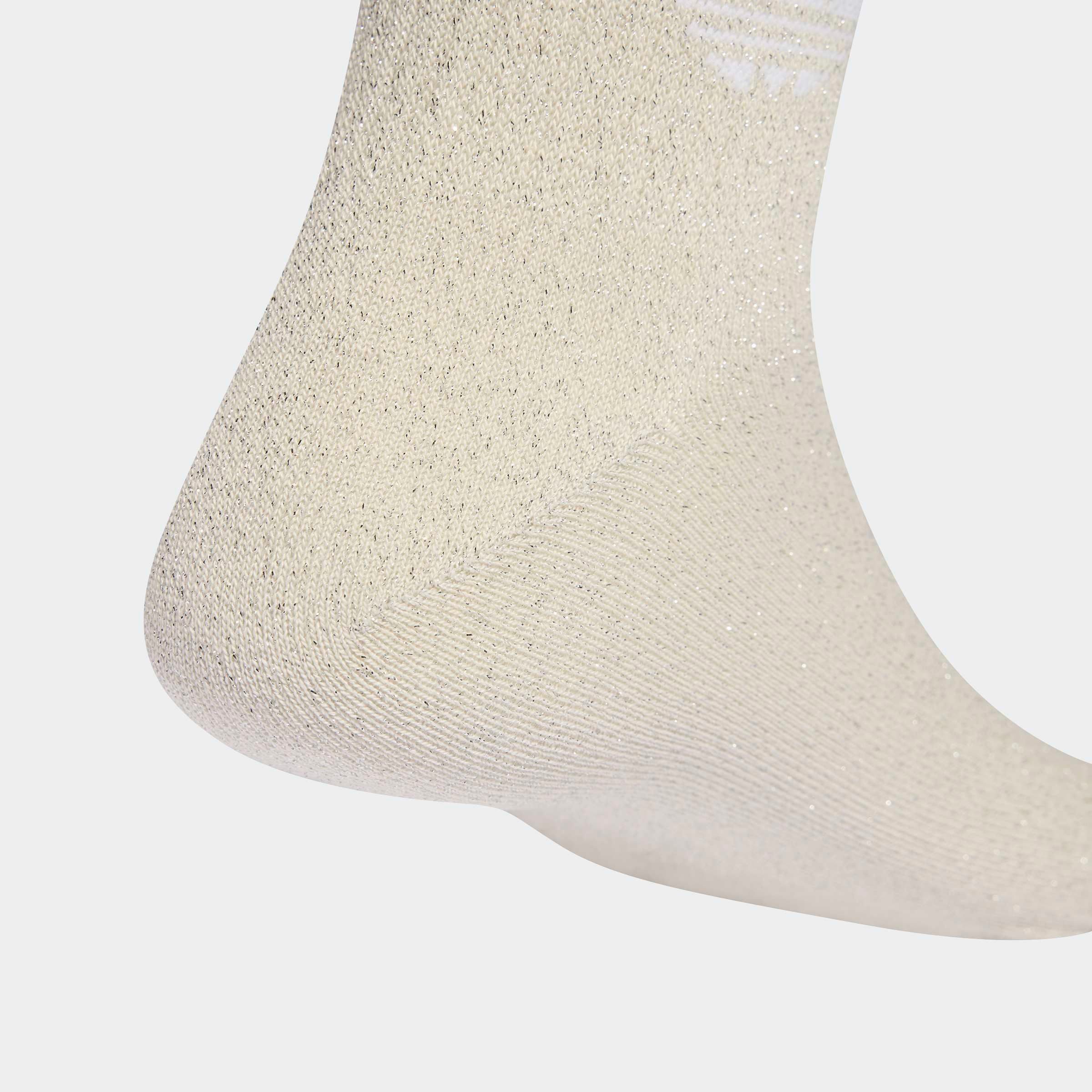 adidas Originals Sportsocken 3-STREIFEN GLITZER CREW, 2 PAAR (2-Paar) für Laufen, mit Rippbündchen, mit Glitzer auf 3-Streifen und Trefoil