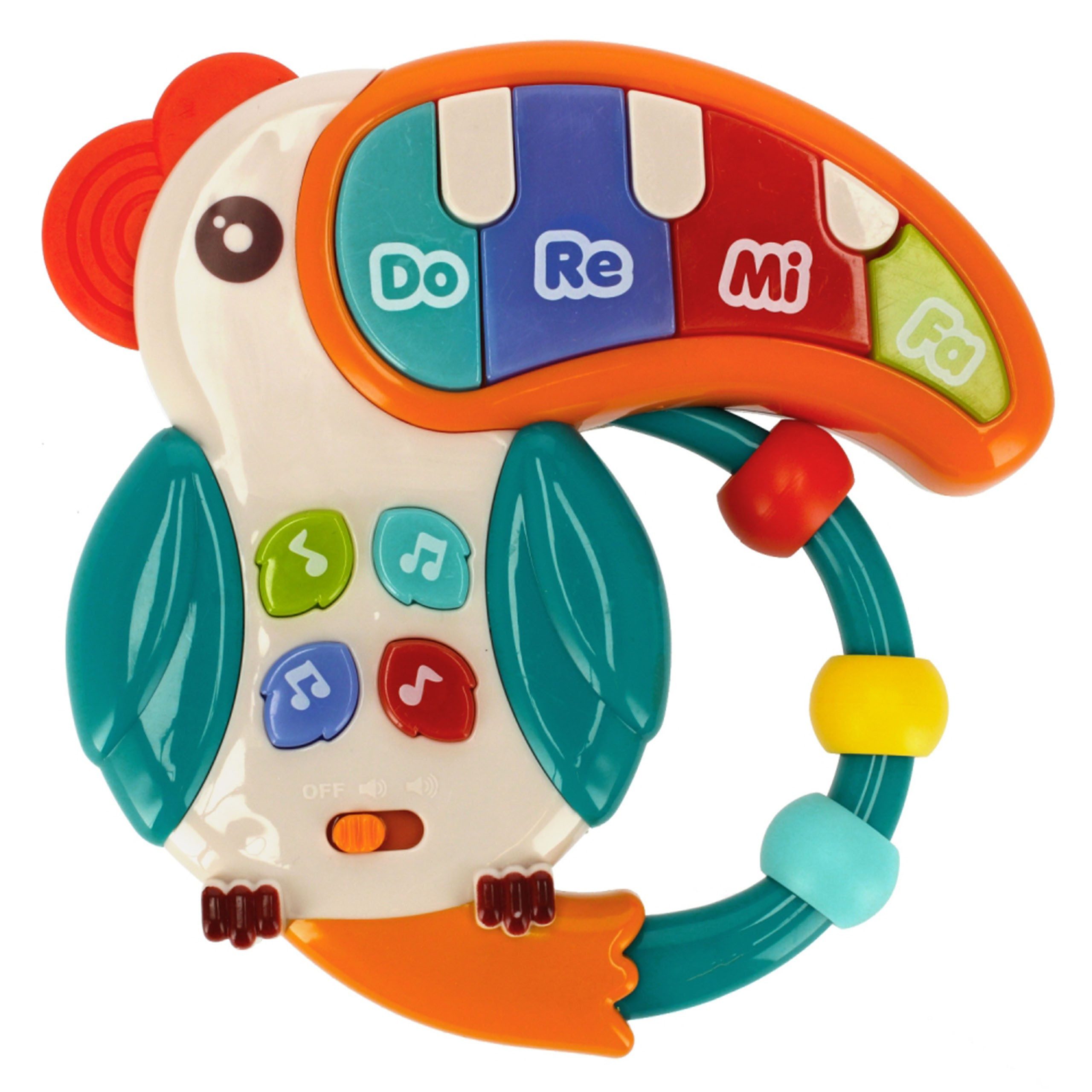 Sarcia.eu Lernspielzeug Piano Toucan, Musikspielzeug, Sinnesspielzeug 18m+ BamBam