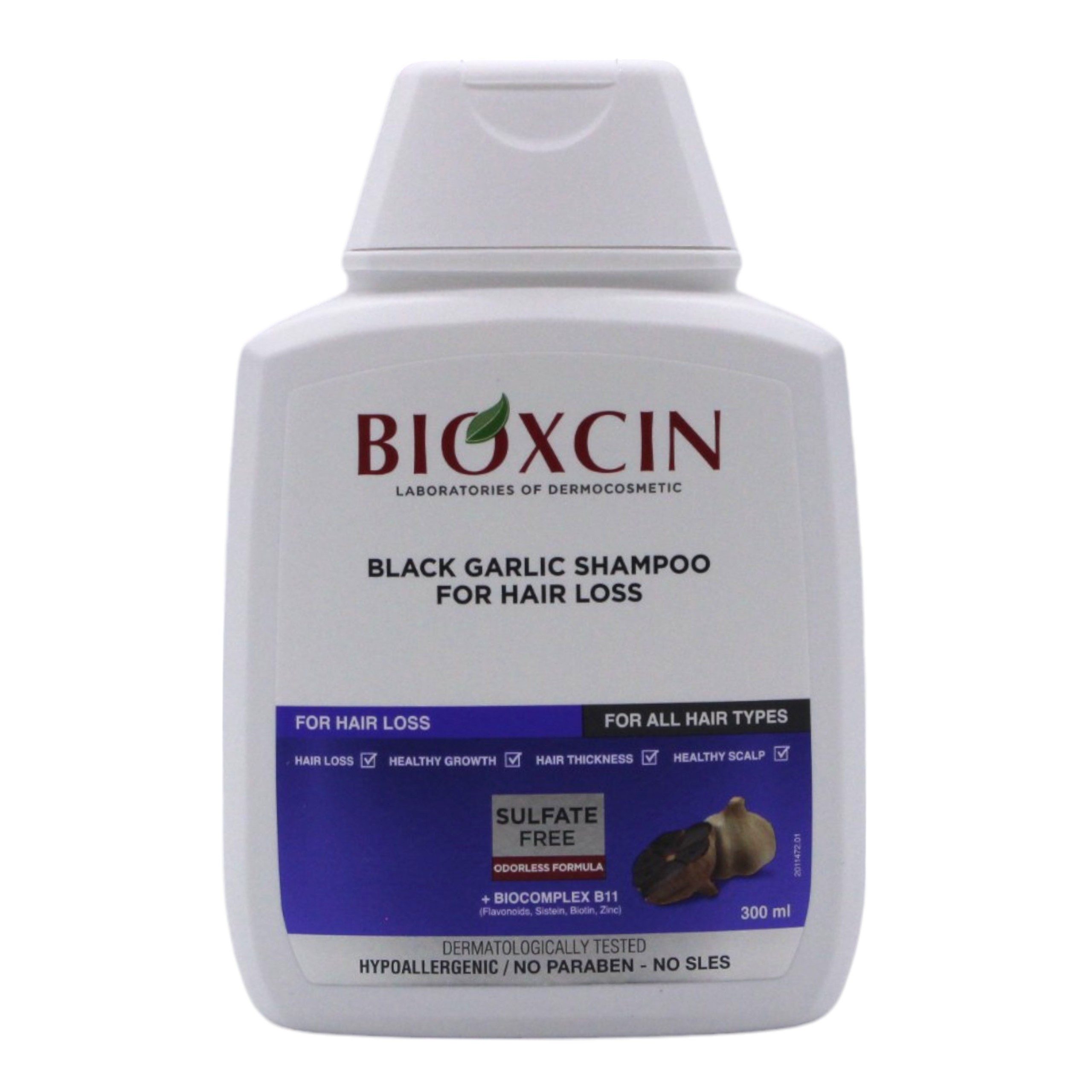 Bioxcin Haarshampoo Bioxcin Black Garlic,Schwarzer Knoblauch,B11,gegen Haarausfall,300ml