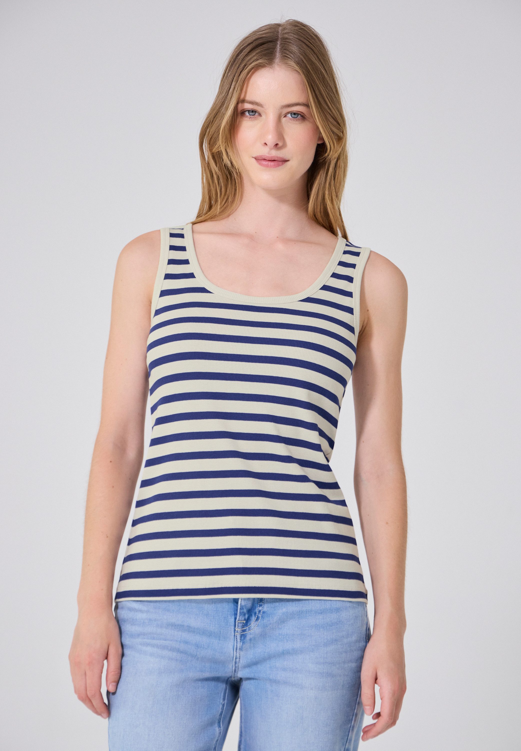 STREET ONE STUDIO Tanktop mit Rippstrick