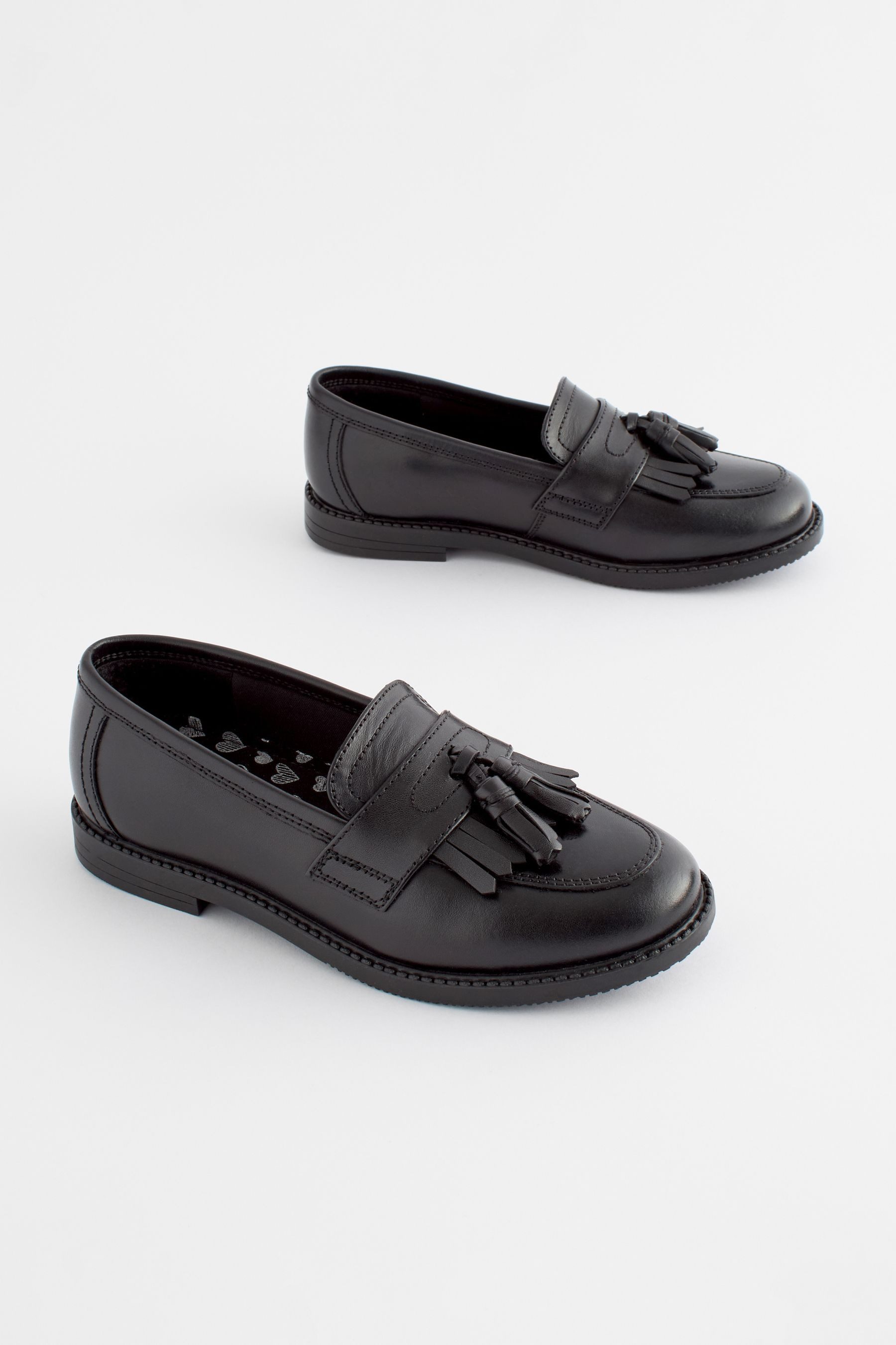 Next Leder-Loafer mit Quaste, weite Passform Loafer (1-tlg)