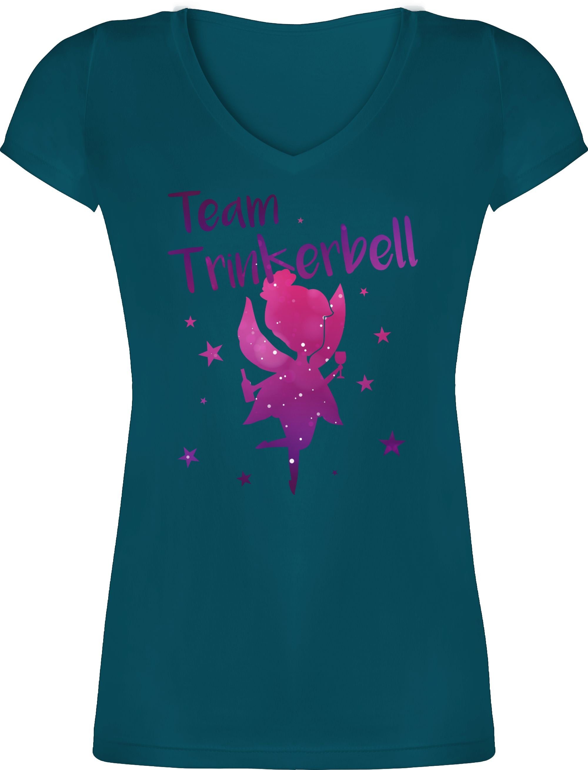 Shirtracer T-Shirt »Team Trinkerbell - JGA Junggesellenabschied Frauen -  Damen T-Shirt mit V-Ausschnitt« Junggesellinnenabschied Damen, Bachelorette  - Outfit mit Spruch - lustig online kaufen | OTTO
