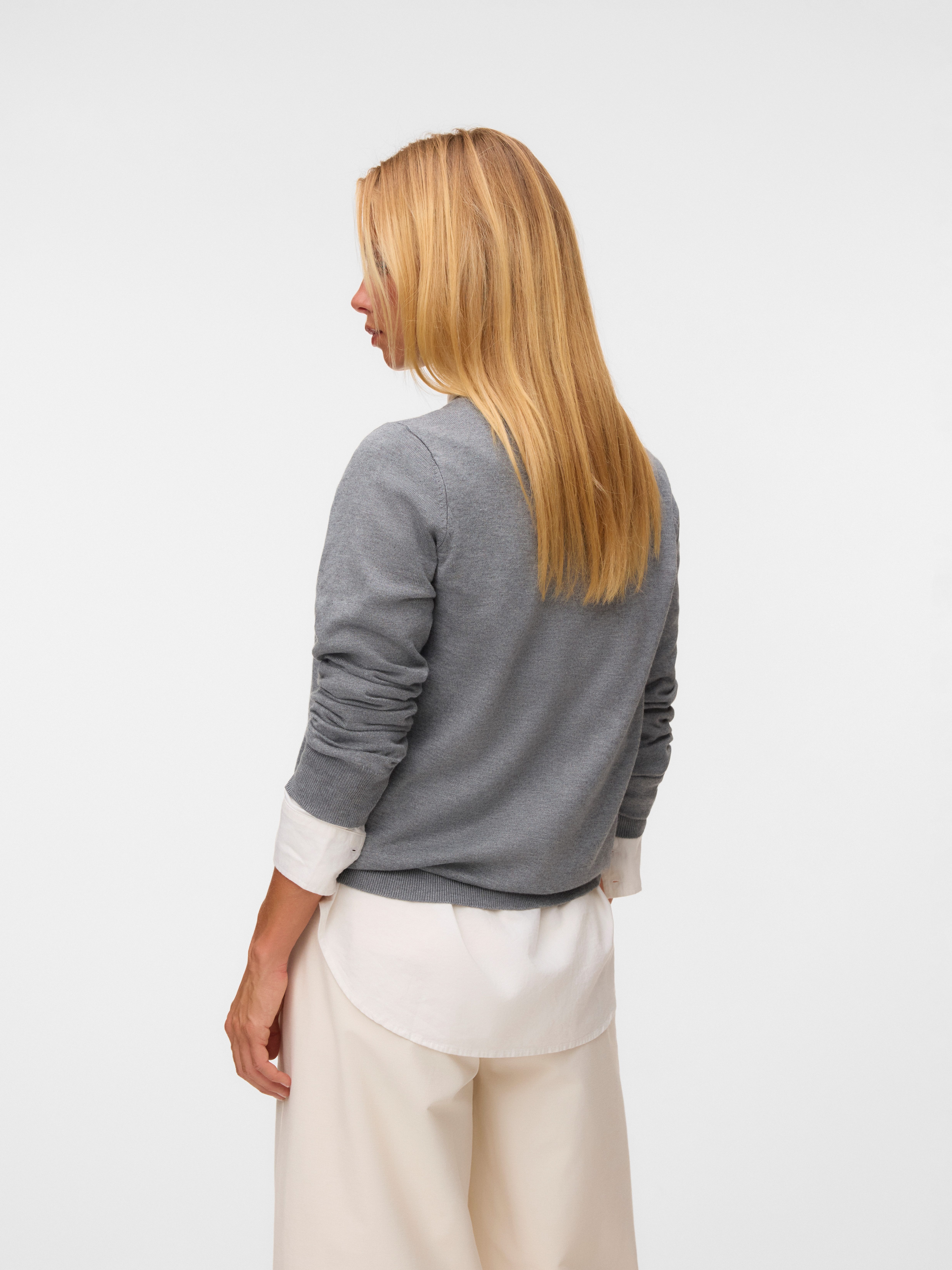 Vero Moda Strickjacke VMSILJE LS O-NECK CARDIGAN NOOS Viskosemischung, regular fit