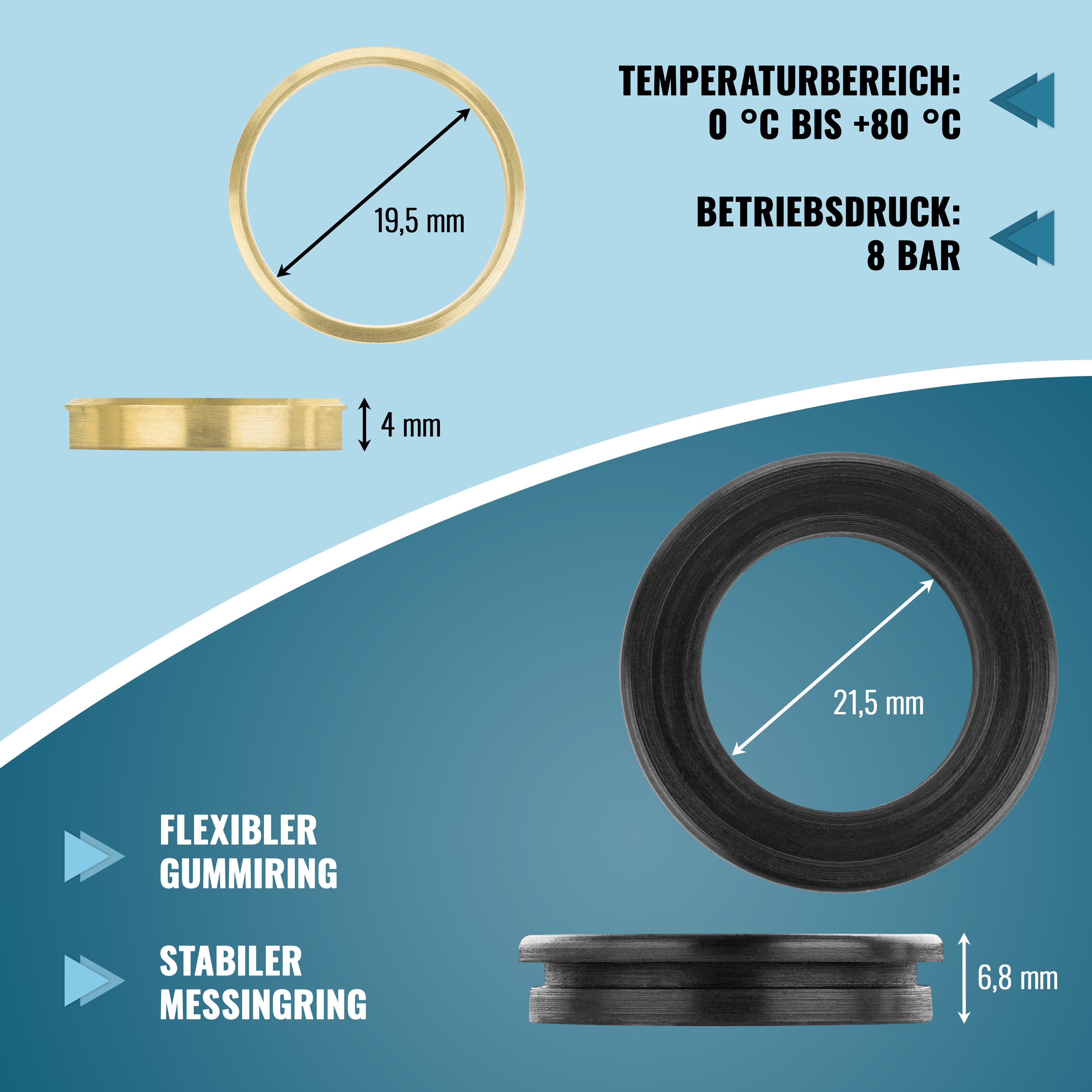 Poppstar Dichtungsband, (5-St)