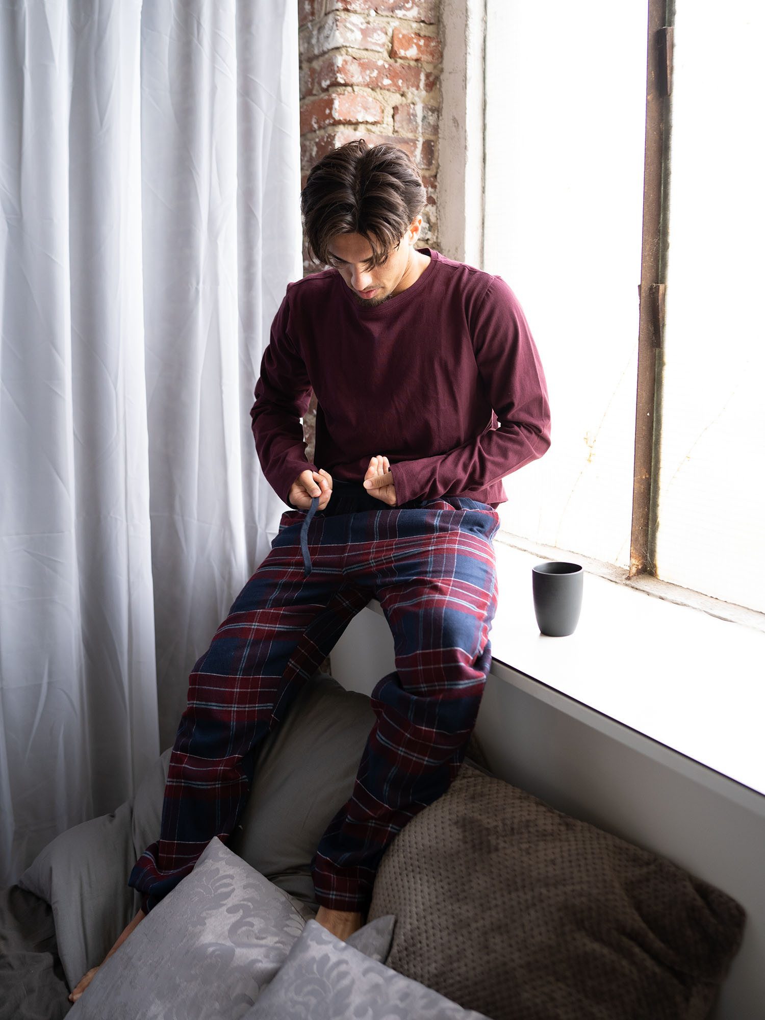 Phil & Co. Pyjama Flanell (2 tlg) Schlafanzug, Pyjama Set, Nachtwäsche