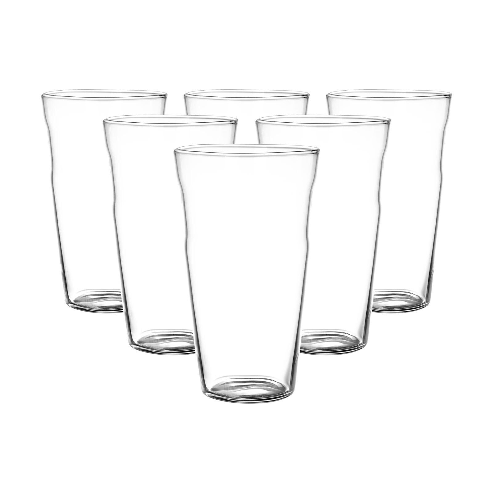 Villeroy & Boch Latte-Macchiato-Glas NewWave Latte-Macchiato-Becher 300 ml 6er Set, 6-tlg., Glas