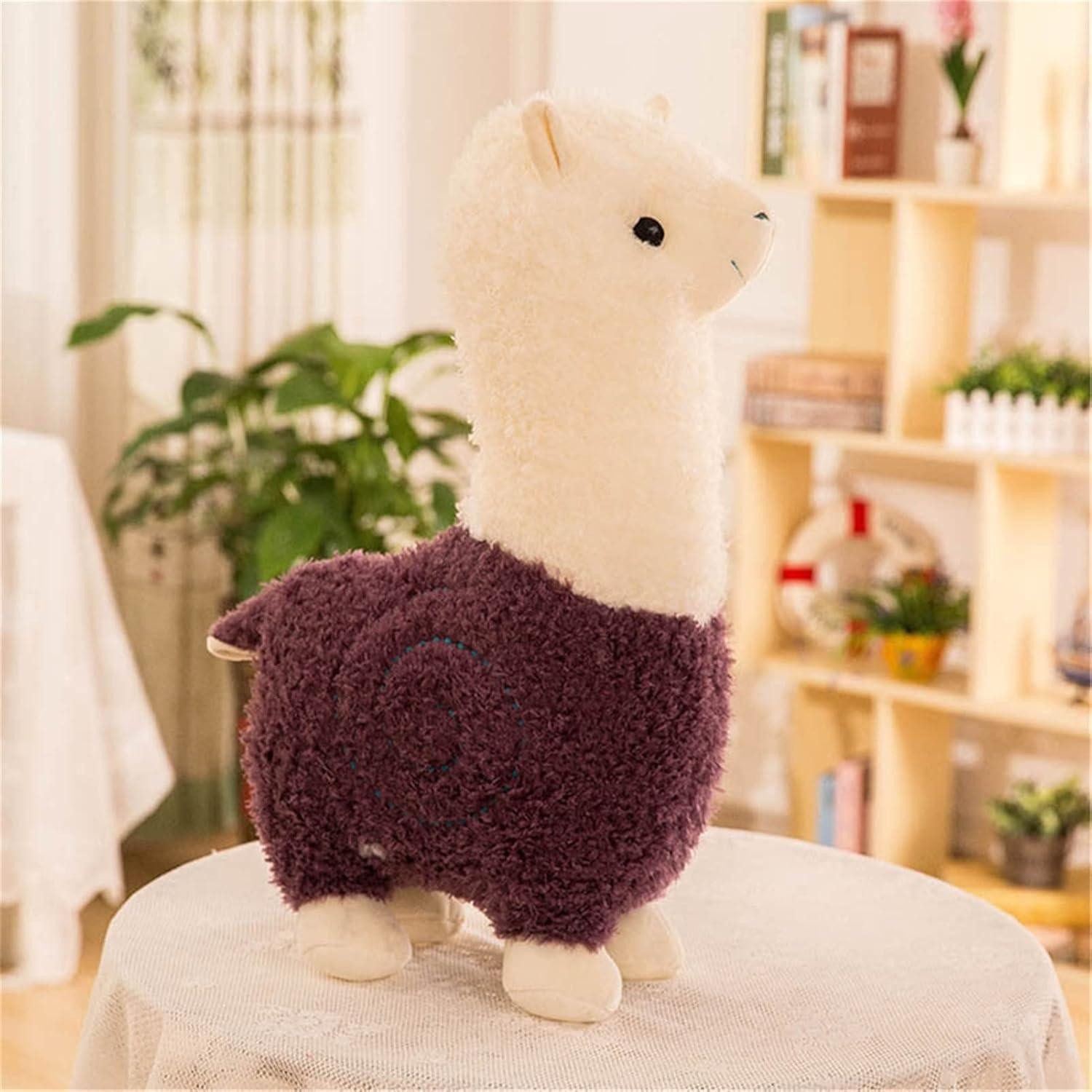 LuxusKollektion Kuscheltier Plüschtier Alpaka Stofftier Kuscheltier Plüsch Spielzeug Violett 55 cm