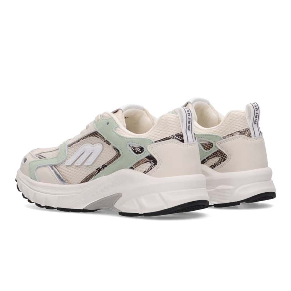 Maruti Nima Leather Offwhite-Mint Sneaker