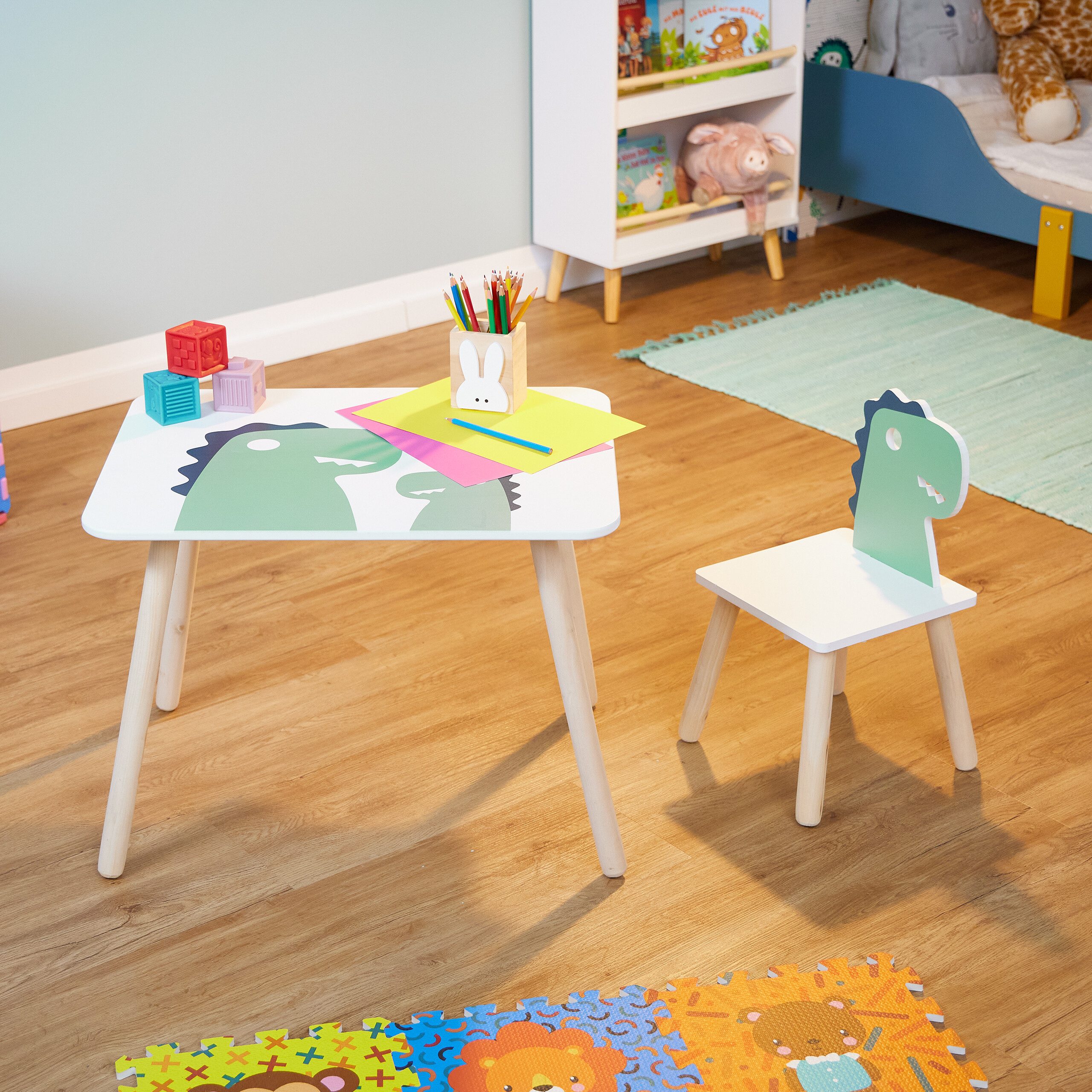 relaxdays Kindersitzgruppe Dinosauri