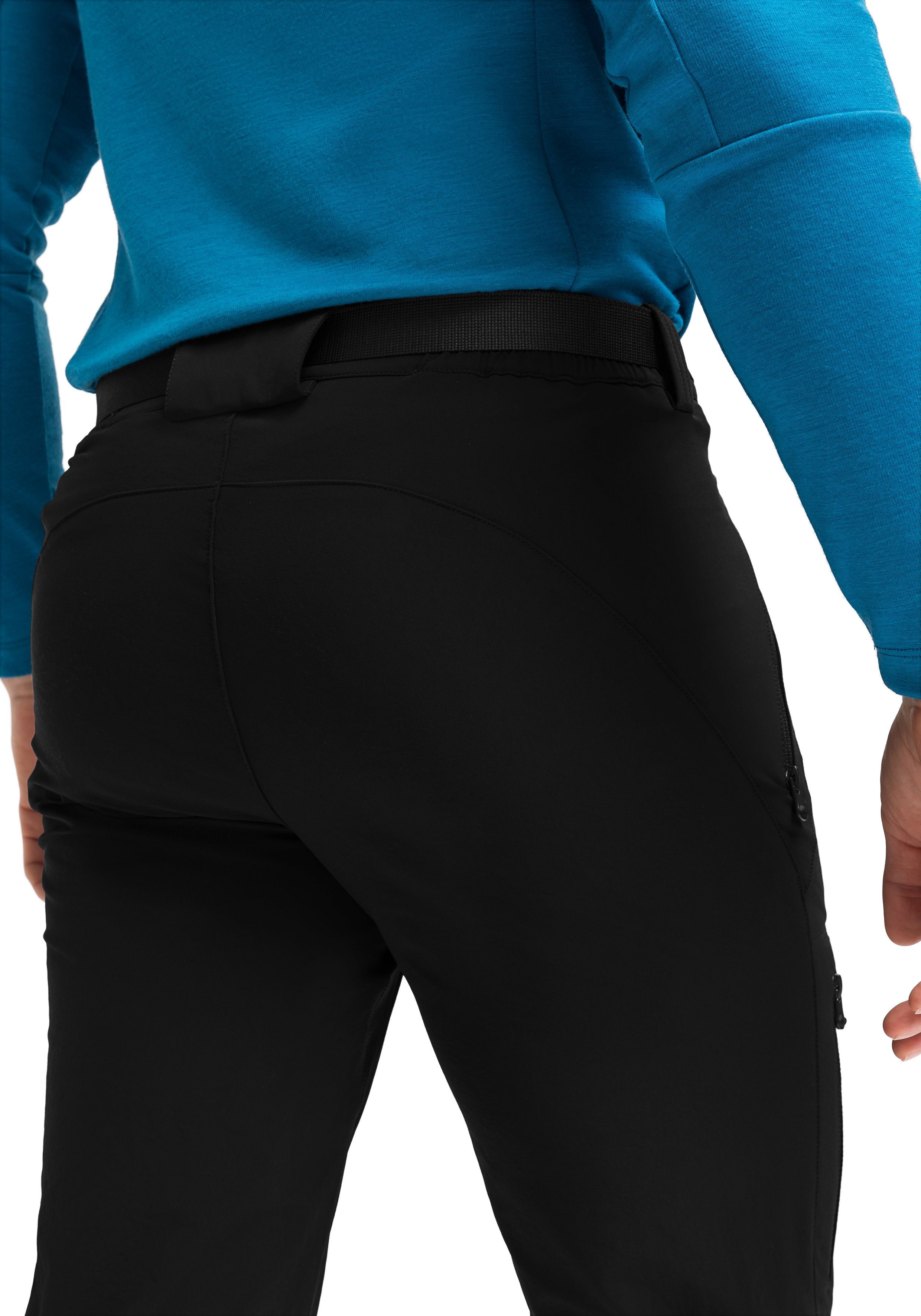 Maier Sports Funktionshose Naturno Herren Outdoorhose, robuste Trekking-Hose, 3 Taschen und Gürtel