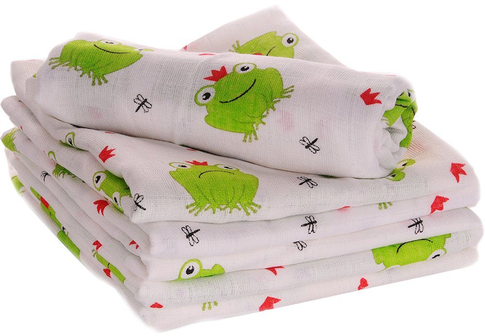 La Bortini Тканевые подгузники Spucktücher Baby Тканевые подгузники Mullwindeln 10er Pack, aus reiner Baumwolle