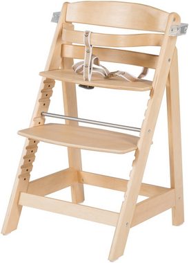 roba® Hochstuhl Treppenhochstuhl Sit Up Click & Fun, natur, aus Holz