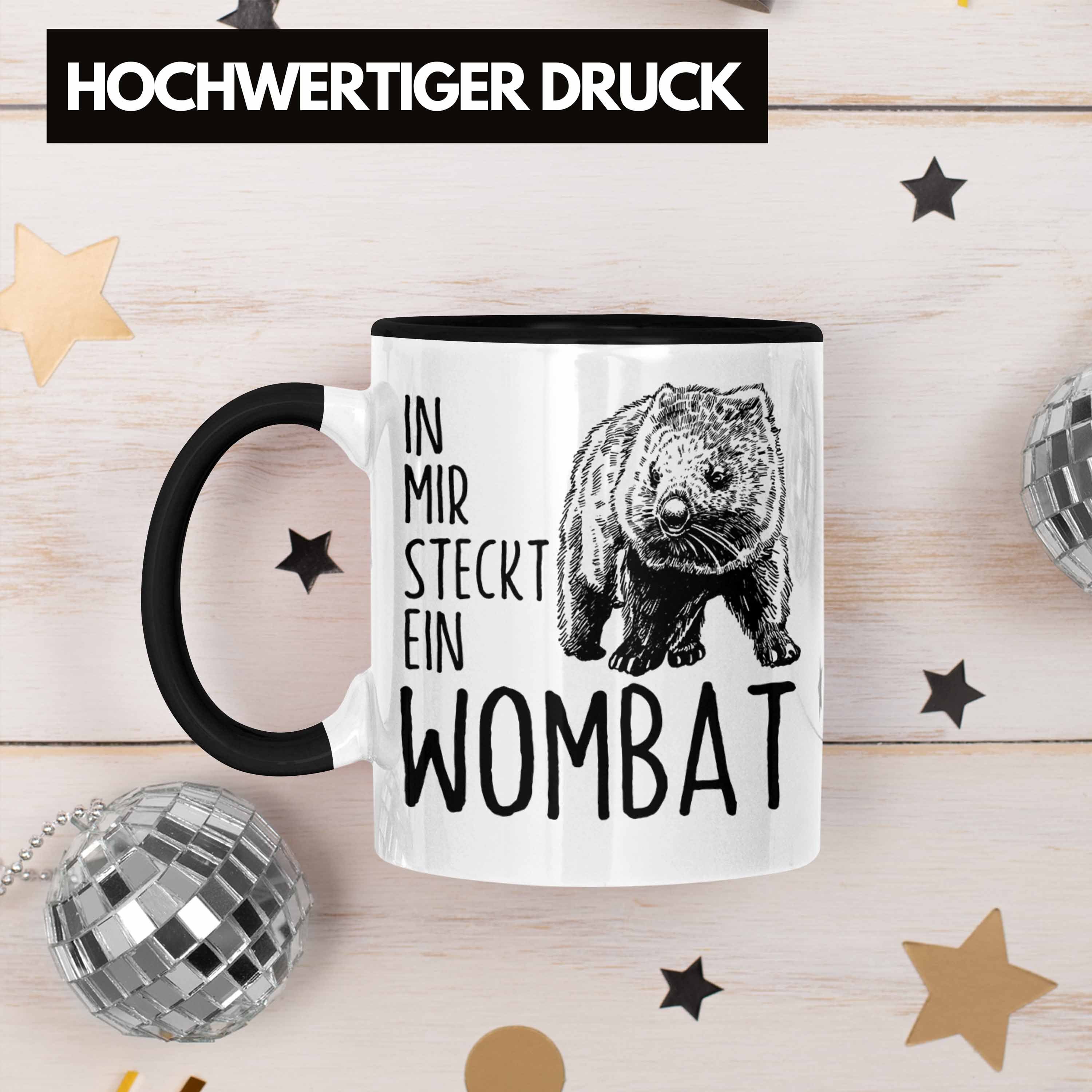 In Geschenk Wombat Tasse Mir Wombat Tasse Schwarz Steckt für Wombat Liebhaber Ein Trendation