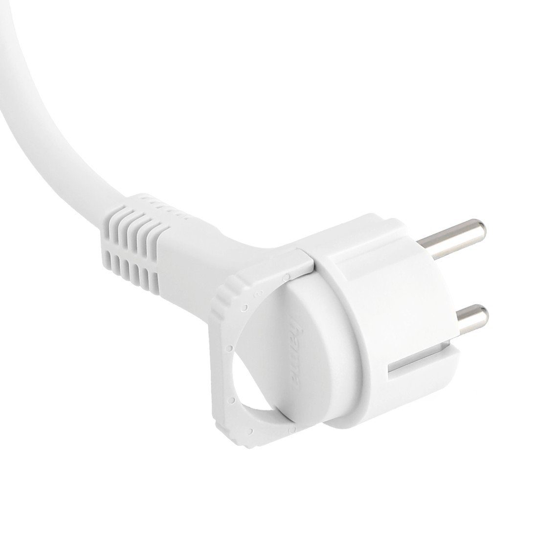 Hama Verlängerungskabel mit Schutzkontakt, Flachstecker, für innen, 2 m Verlängerungskabel, (2 cm) – Bild 5 von 5