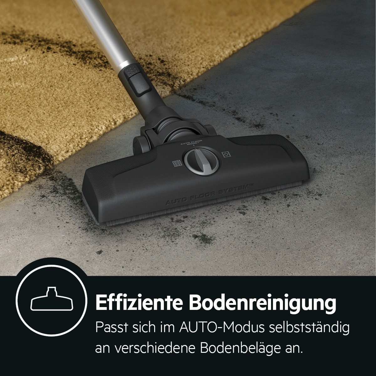 AEG Bodenstaubsauger CLEAN 6000 ÖKO BEUTELLOSER STAUBSAUGER (AL61C2ÖKO), 550 W, beutellos, hohe Saugleistung, 12 m Aktionsradius, Hartbodendüse, XL Softräder