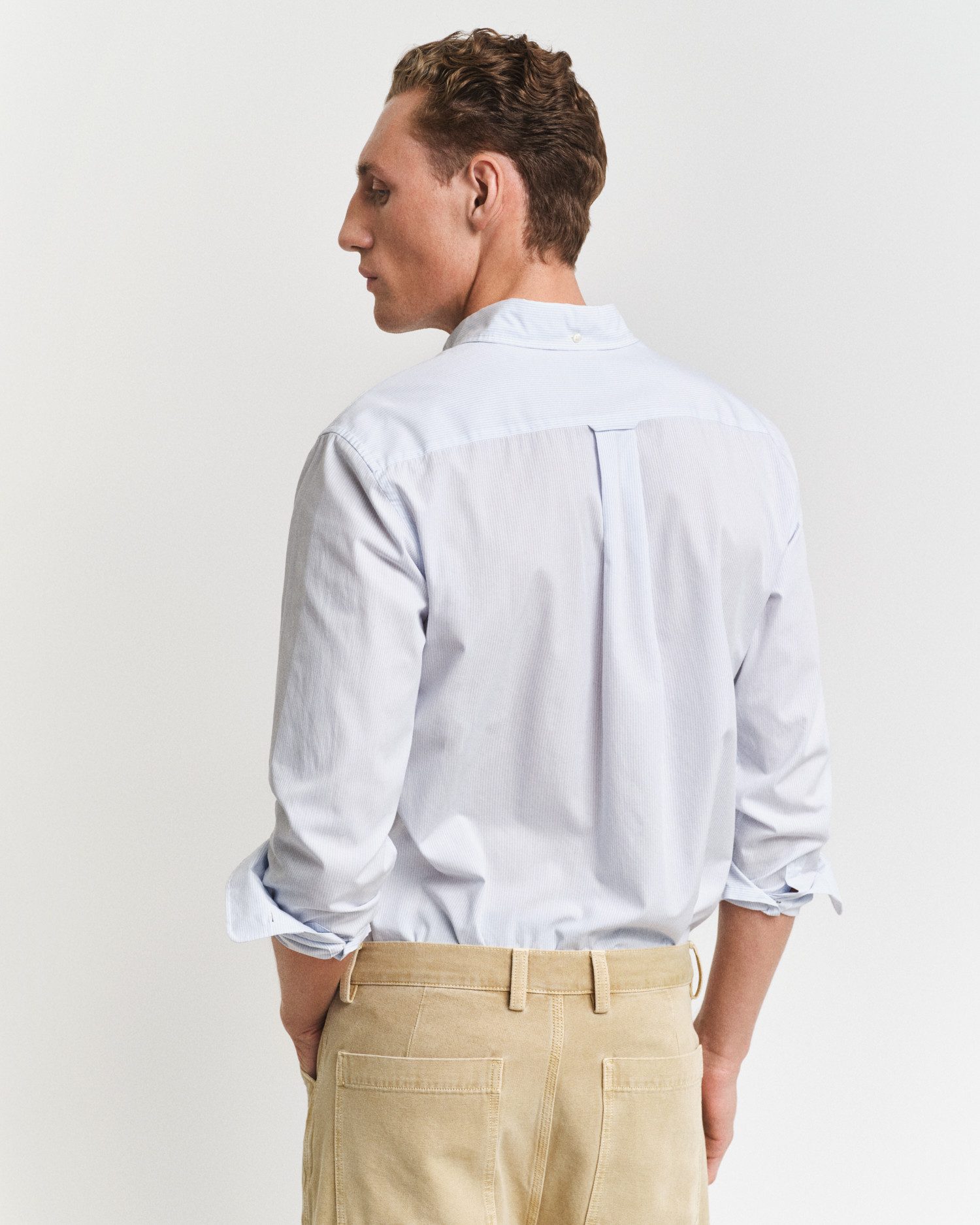 Gant Langarmhemd REG POPLIN BANKER SHIRT Banker Stripe Popeline, leichte Baumwolle