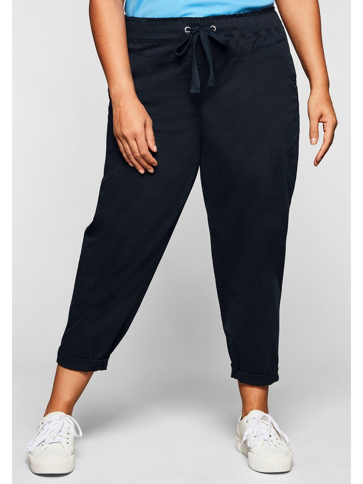 Sheego 7/8-Hose Große Größen mit Schlupfbund, im Chino-Schnitt