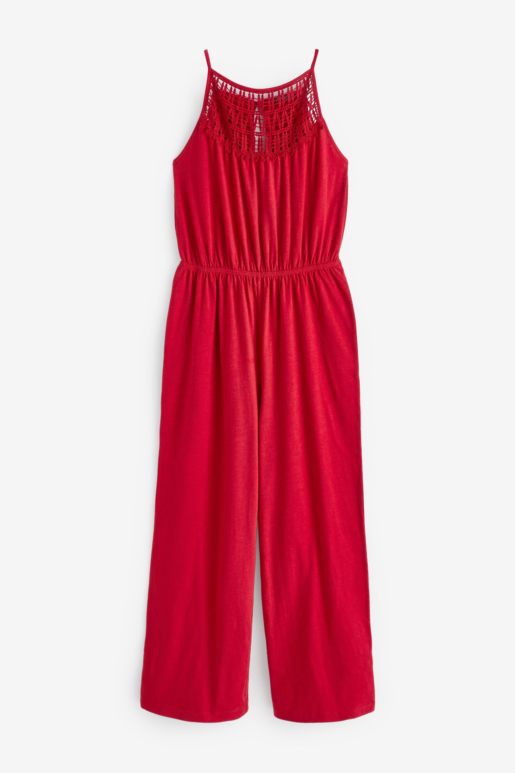 Next Jumpsuit Ärmelloser Jumpsuit mit Häkeldetail günstig online kaufen