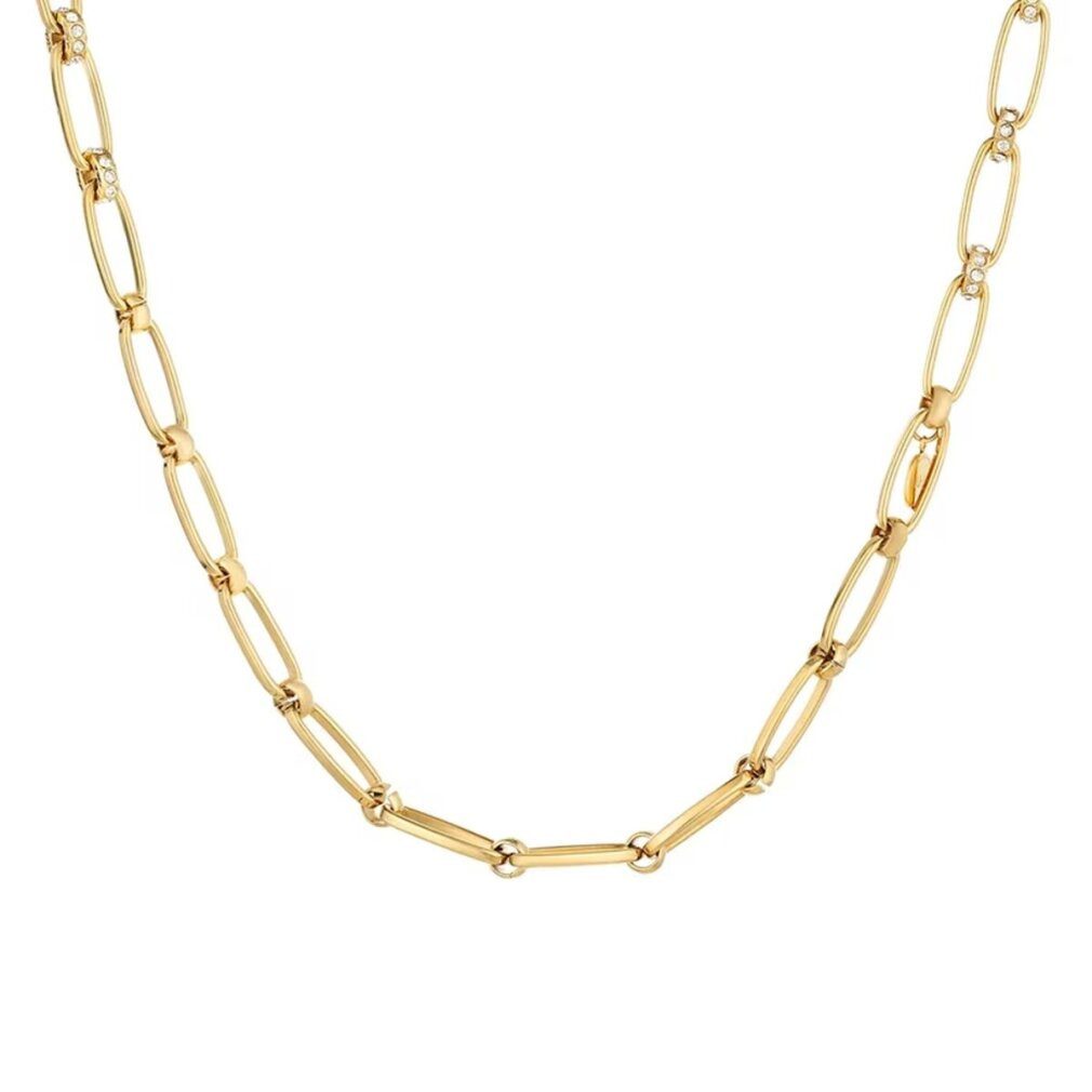 Liu Jo Kette mit Einhänger Timeless gilded necklace with crystals LJ1592