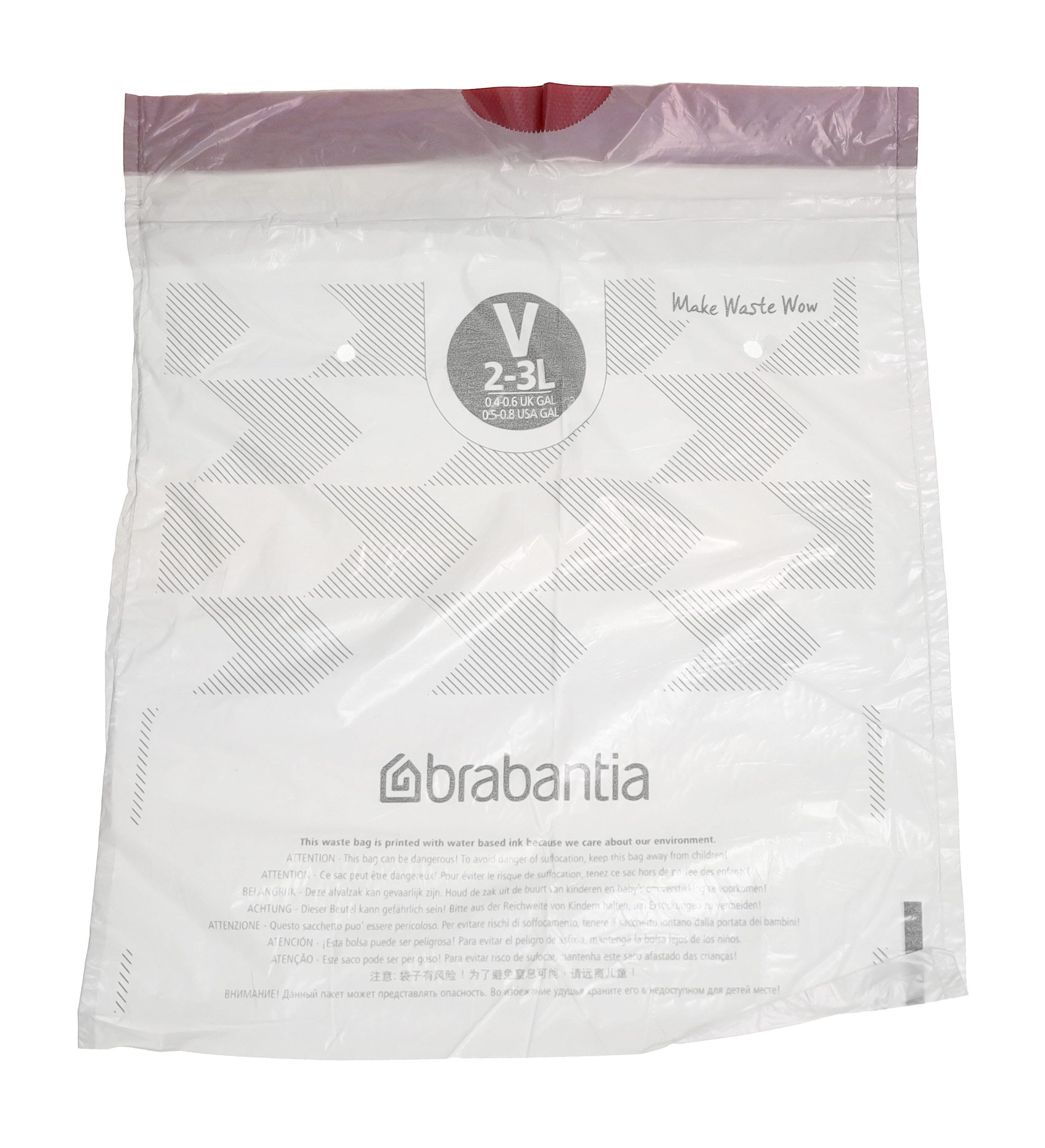 Brabantia Müllbeutel Brabantia 116582 PerfectFit Müllbeutel Typ V, 3 L, 20 Stück