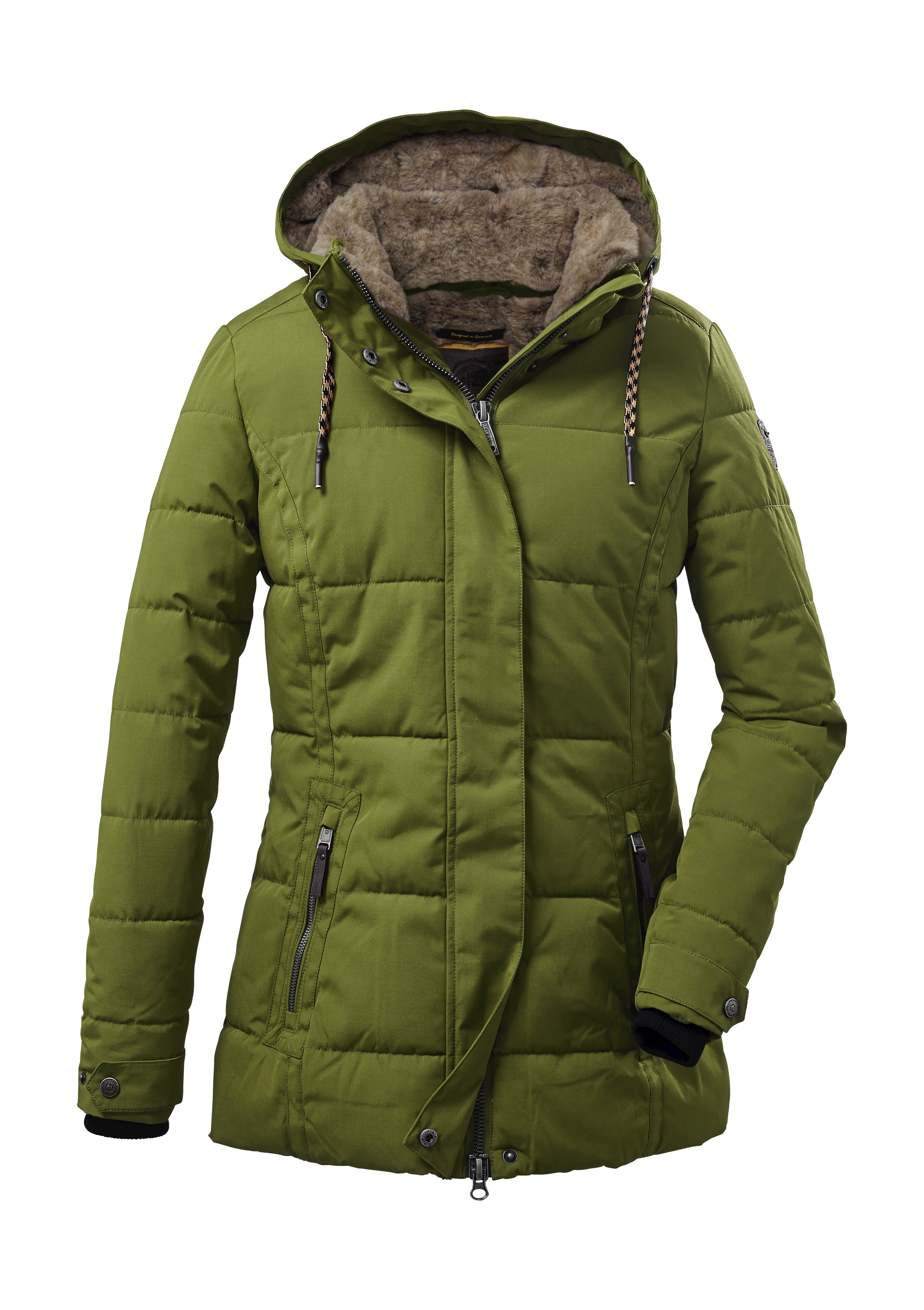 G.I.G.A. DX by killtec Steppjacke GW 15 WMN QLTD JCKT Wind- und wasserabweisende Outdoorjacke mit abnehmbarer Kapuze