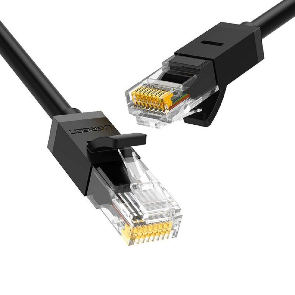 UGREEN Ugreen Netzwerkkabel flaches LAN Kabel Internetkabel Ethernet  patchcord RJ45 Cat 6 1000Mbp kompatibel mit Notebook, Computer LAN-Kabel,  (100 cm)