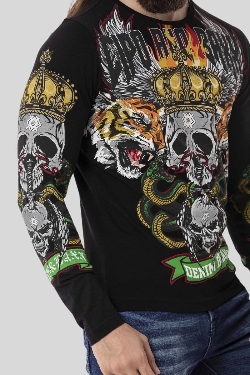 Cipo & Baxx T-Shirt Sweatshirts mit coolem Front-Print