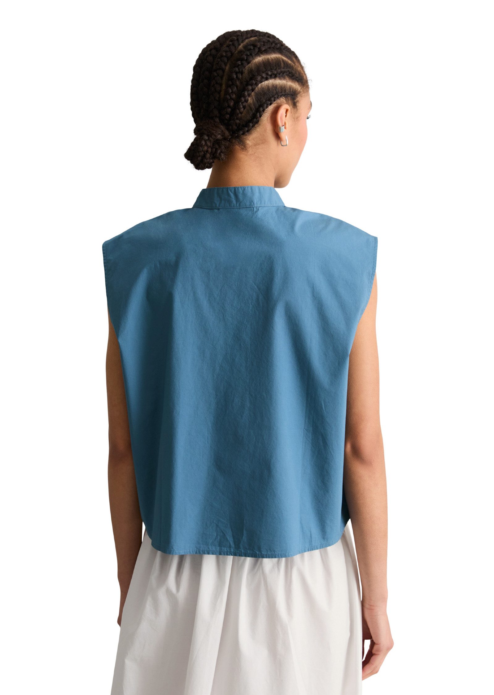 Marc O'Polo DENIM Blusentop aus Papertouch-Popeline – Bild 3 von 5