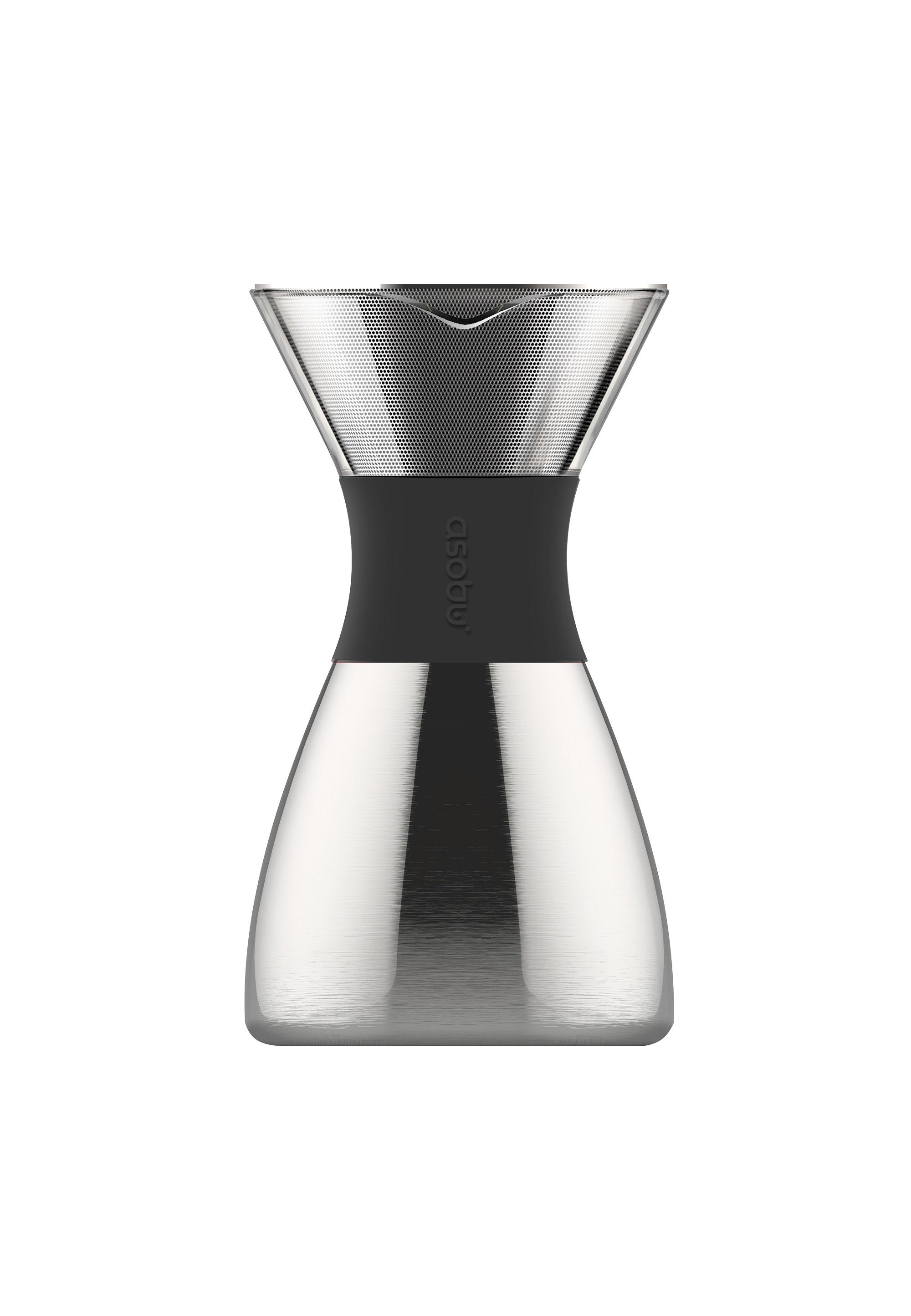 ASOBU Kaffeebereiter, aus Borosilikatglas und isoliertem Edelstahl