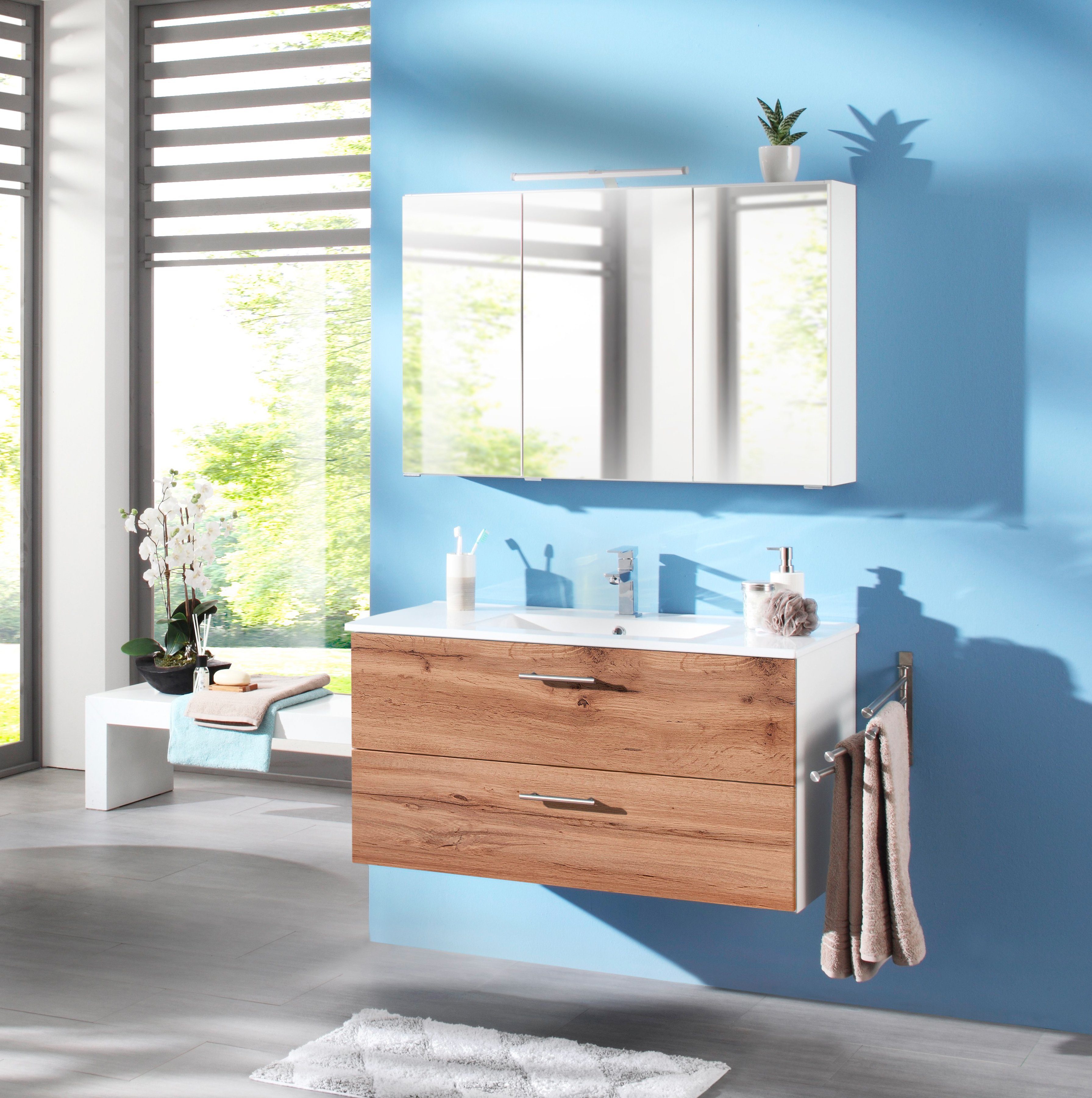 welltime Waschtisch Trento in verschiedenen Ausführungen Unterschrank inkl. günstig online kaufen