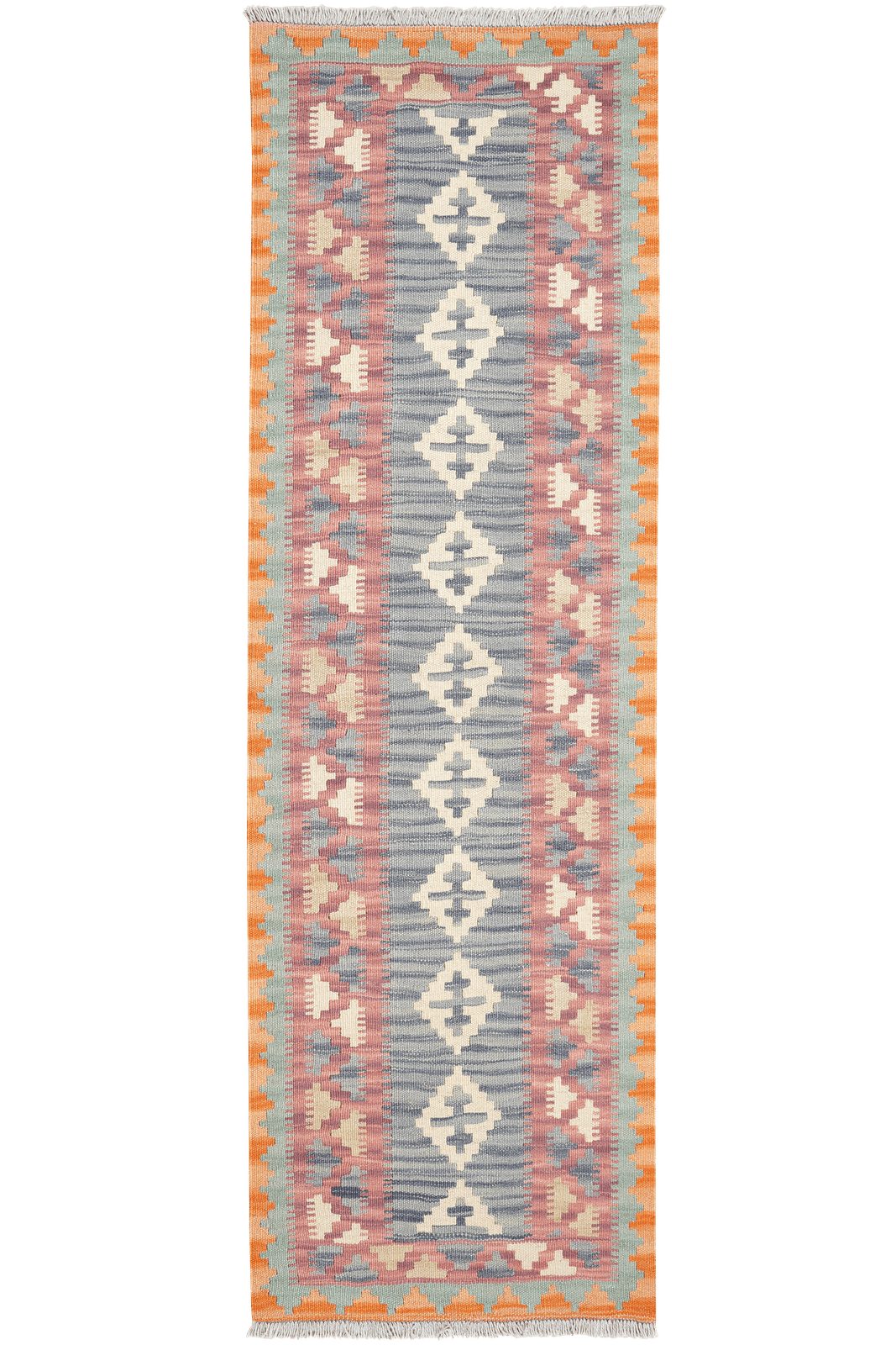 Looma Teppich Kelim Gashgai 206x64cm, rechteckig, Höhe: 5 mm, Gashgai, Schurwolle, Unikat