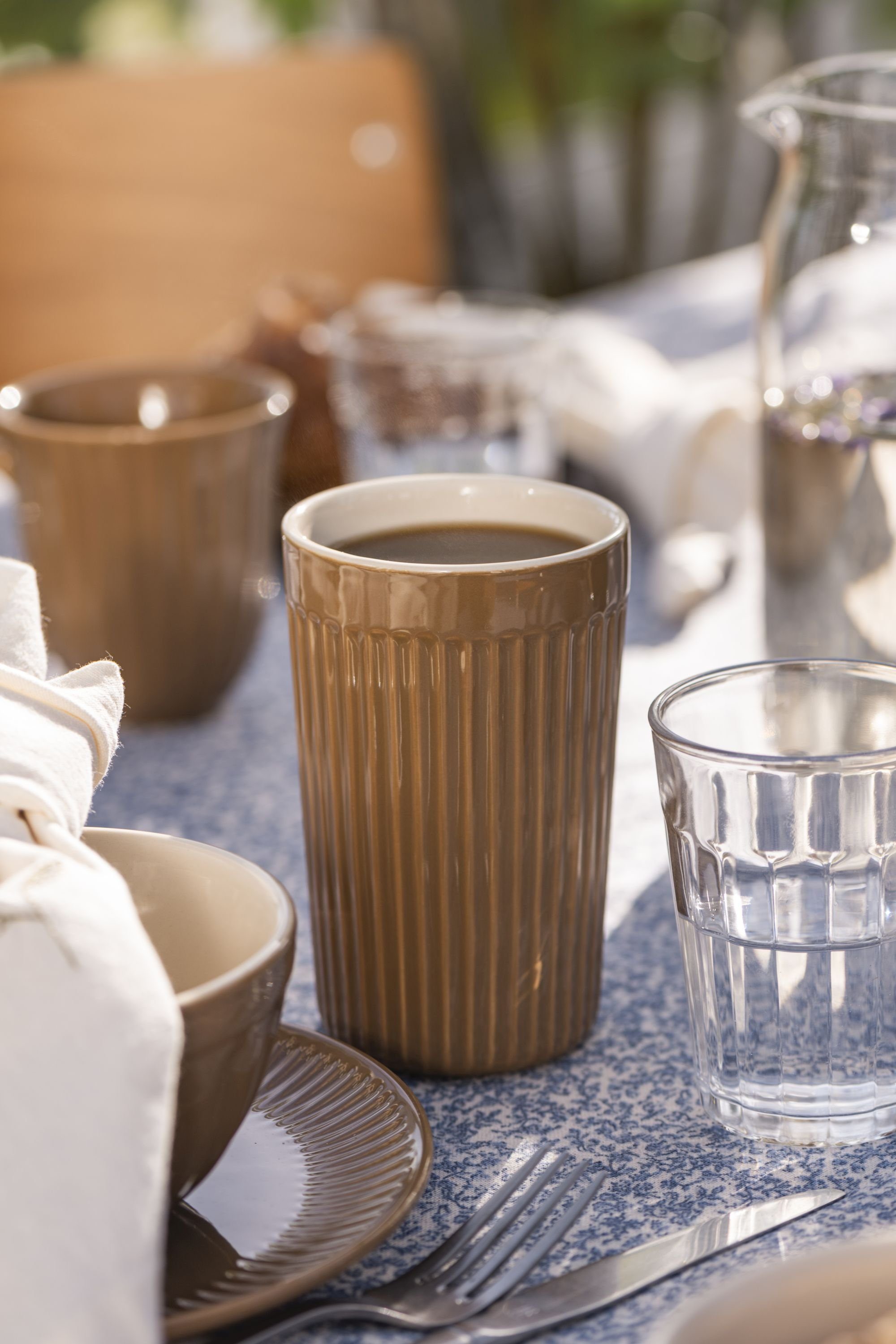 Ib Laursen Becher Farbauswahl - Ib Laursen Cafe Latte Becher Mynte 375ml 2030 Farbe:, Keramik