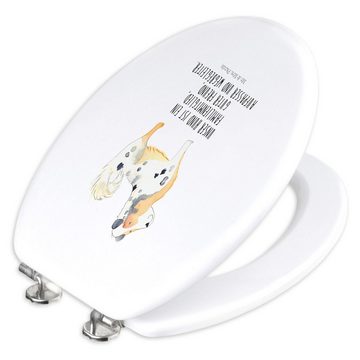 Mr. & Mrs. Panda WC-Sitz Hund Australien Shepherd - Weiß - Geschenk, Toilettendeckel, Wauwau, (1-St), UV-resistenter Druck