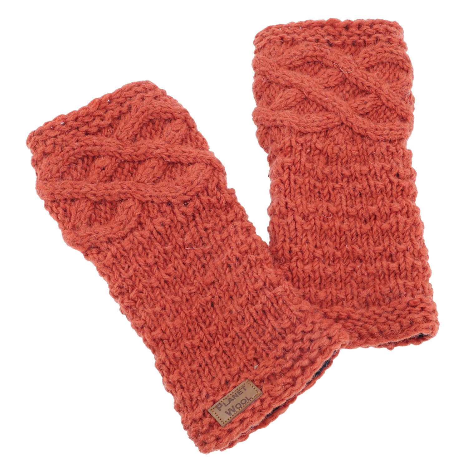 Guru-Shop Strickhandschuhe Handgestrickte Pulswärmer, Handstulpen,.. günstig online kaufen