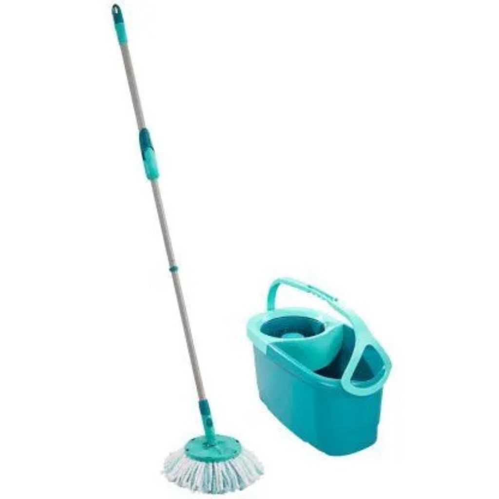 Leifheit Wischmopp LEIFHEIT Clean Twist Disc Mop Wischsystem, (Packung), verstellbarer Stiel – für müheloses und ergonomisches Wischen
