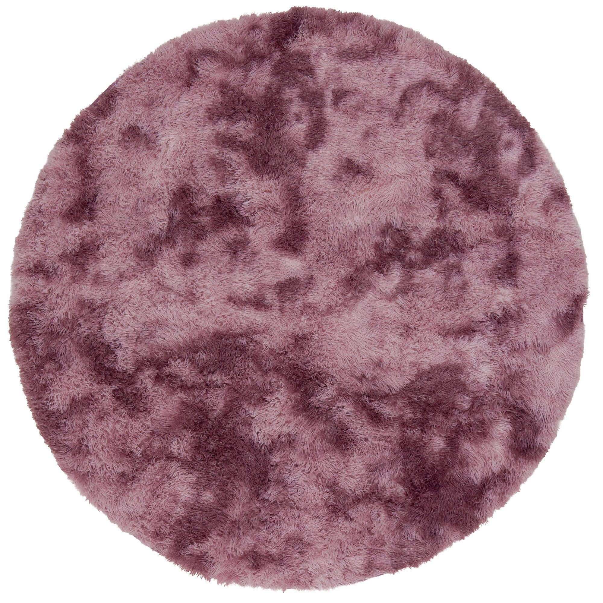 Pergamon Hochflor-Teppich Hochflor Shaggy Teppich Fluffy Rund, Rund, Höhe: 40 mm