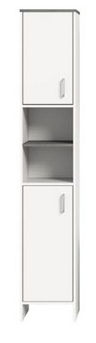 ebuy24 Badmöbel-Set Los Angeles Hochschrank Bad 2 Türen, 2 Ablagen we