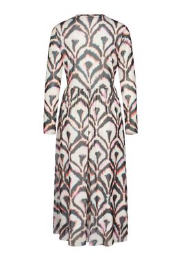 MARC AUREL Meshkleid mit Ikat-Print