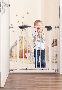 BabyGo Türschutzgitter Safety Gate, weiß, auch als Treppenschutzgitter verwendbar; Made in Europe