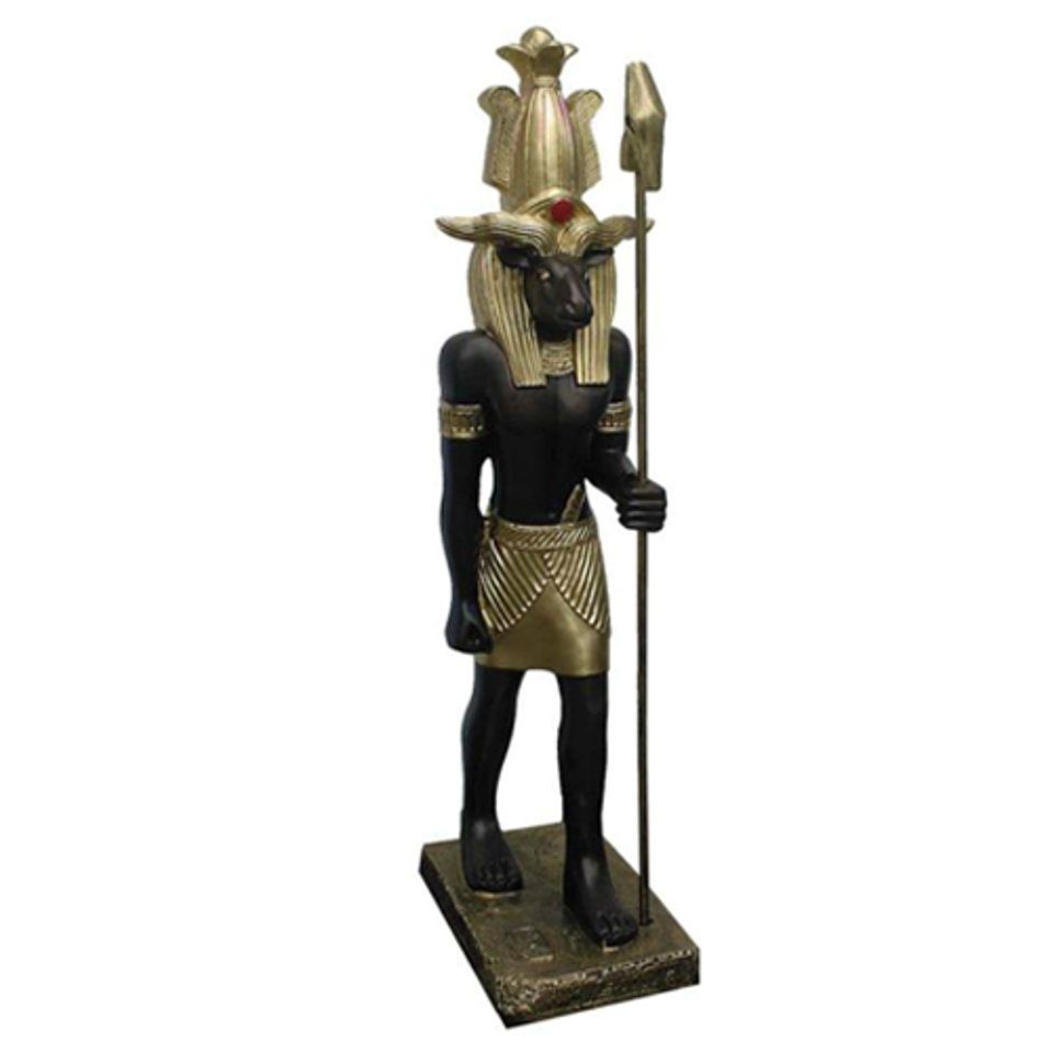 Figuren Ägyptischer Statue Statuen Skulpturen Figur JVmoebel Khnum Gott Dekofigur