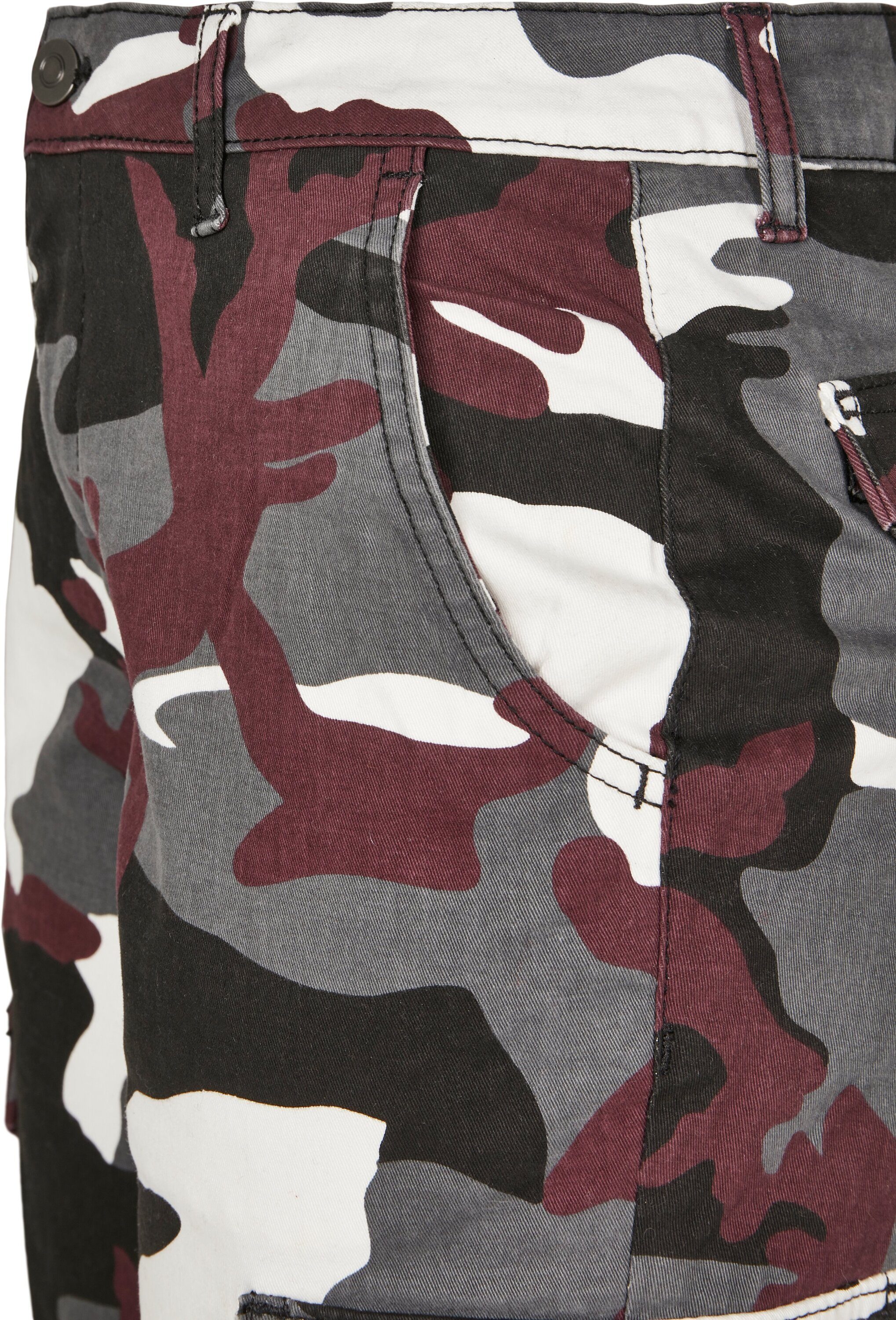 URBAN Cargo Camo Waist Pants CLASSICS Damen Ladies High (1-tlg) camo wine Cargohose