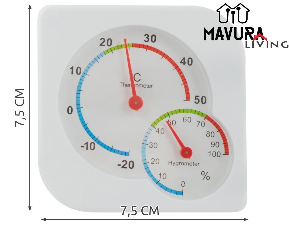 Feuchte Raum-Thermo-Hygrometer von Lauber für Temperatur Anzeigegerät rund 