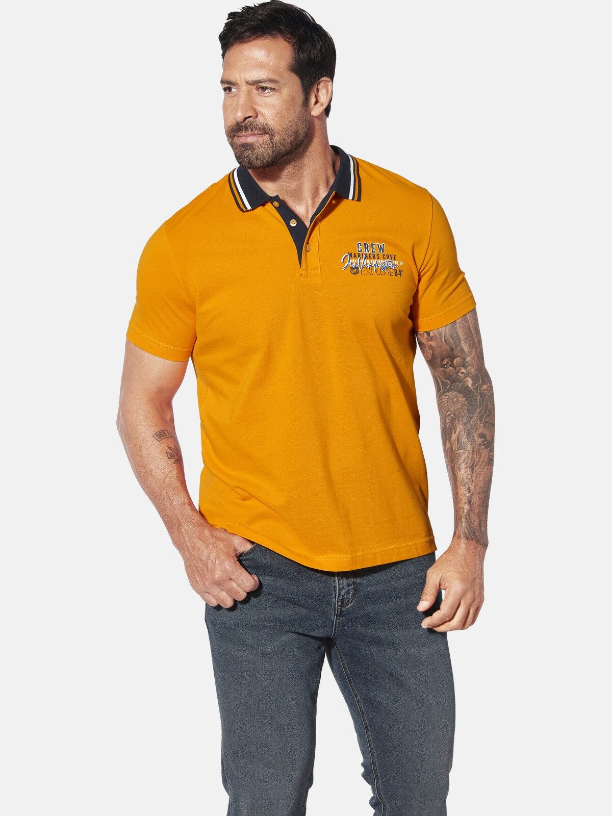 Jan Vanderstorm Poloshirt TEOFIL in zwei Farben